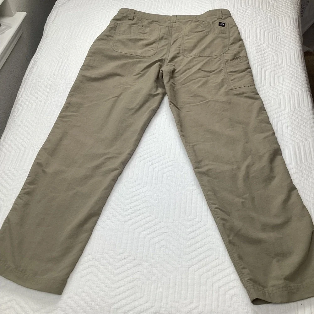 The North Face‎ Mens Khaki Nylon Outdoor Hiking Cargo Pants Size 36